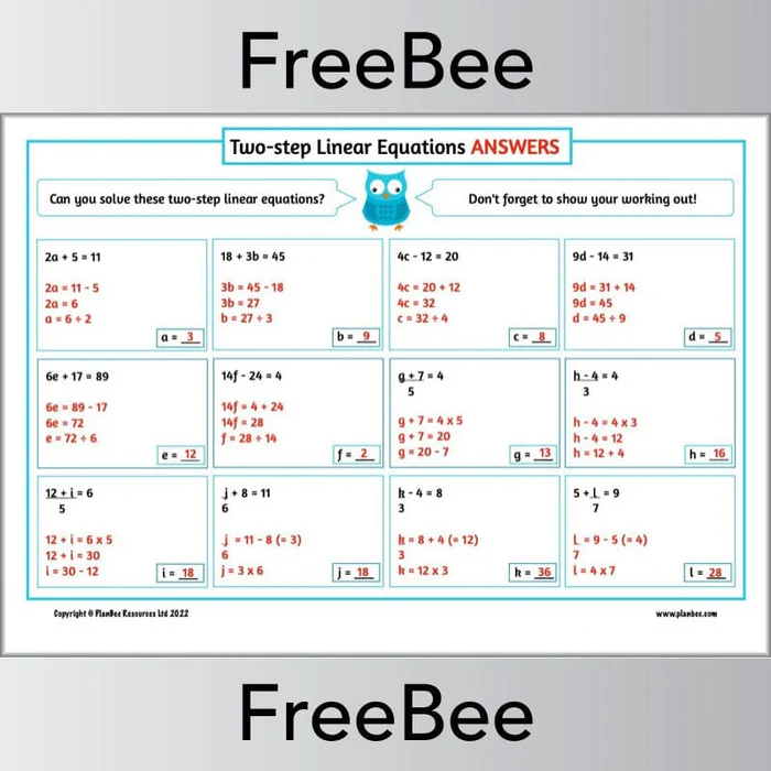 Solutions to Linear Equations Practice Activity for Grade 8 Algebra Eighth grade student solving linear equations to determine the number of solutions on a practice worksheet
