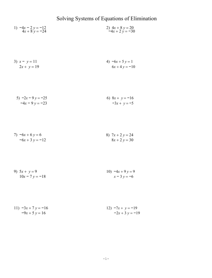 Worksheet for eighth graders on solving systems of linear equations using graphing, substitution, and elimination techniques. Reference sheet for students to assist with understanding three methods of solving linear equation systems.