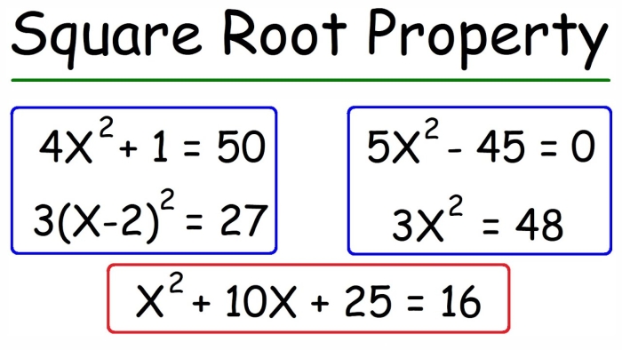 Eighth grade student solving quadratic equations by taking square roots of both sides