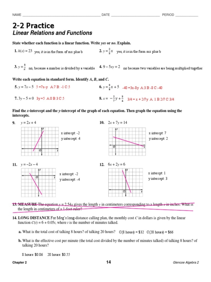 Eighth grade algebra worksheet asking students to match written stories to their corresponding decimal function graphs