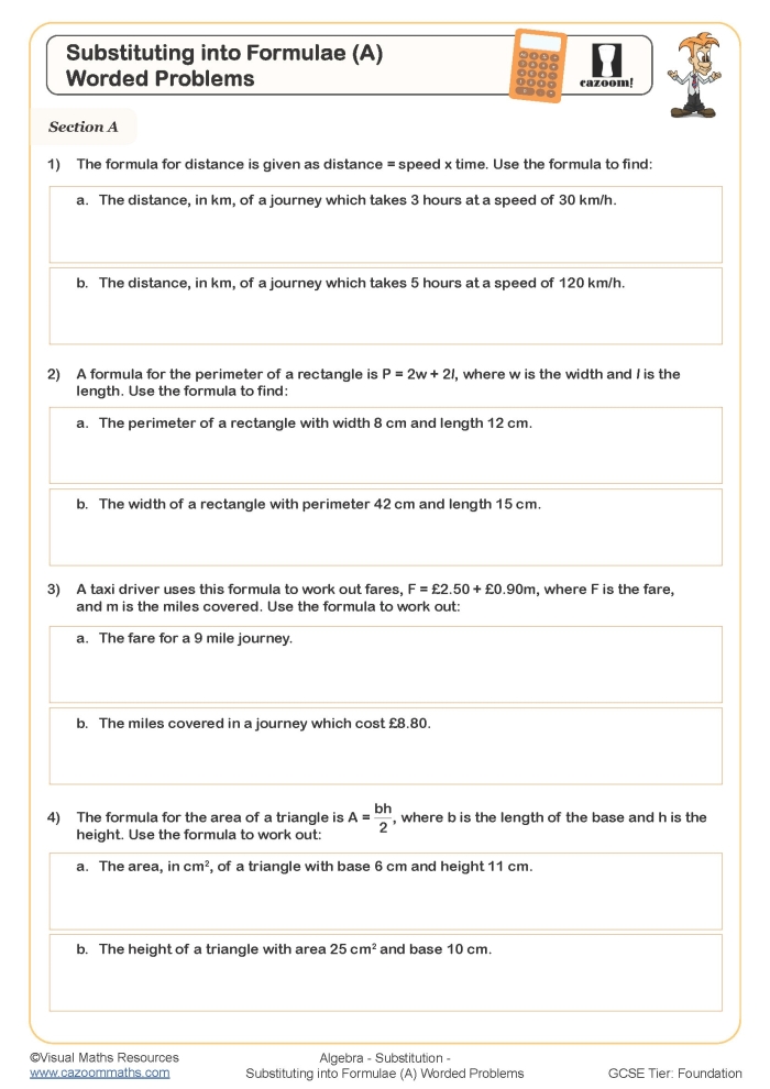 Eighth-grade substitution worksheet for solving linear equations in word problems Worksheet featuring systems of linear equations word problems for eighth-grade students