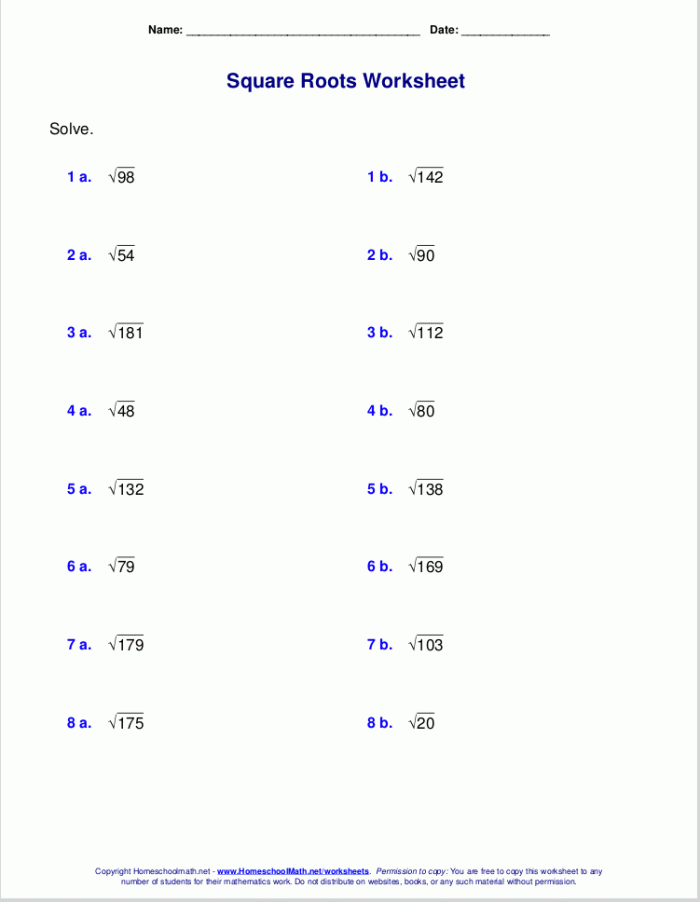 Eighth grade student solving quadratic equations by taking square roots of both sides