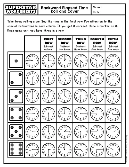 How Much Time Has Gone By Worksheet Number 16 Third grade elapsed time practice worksheet showing clock problems to solve