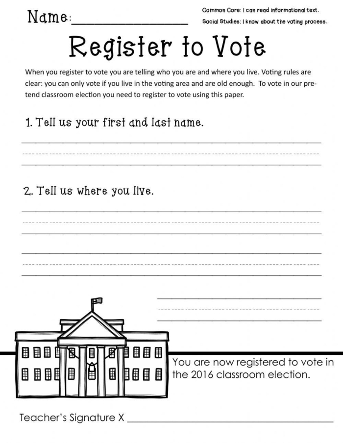 What Is an Election Worksheet for Second Grade Civics Lesson 12 Second grade civics worksheet explaining the election process for students