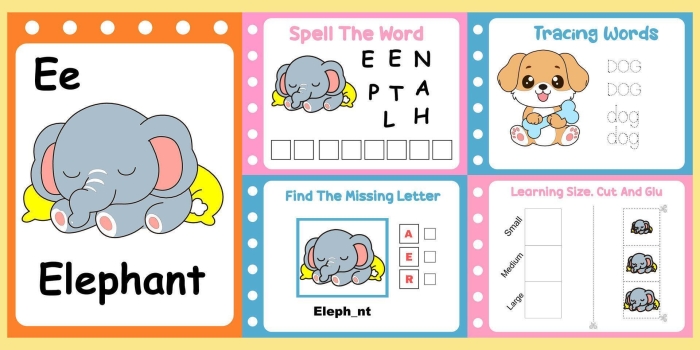 Worksheet featuring activities for "The Elephant's Child" to enhance reading skills for third graders