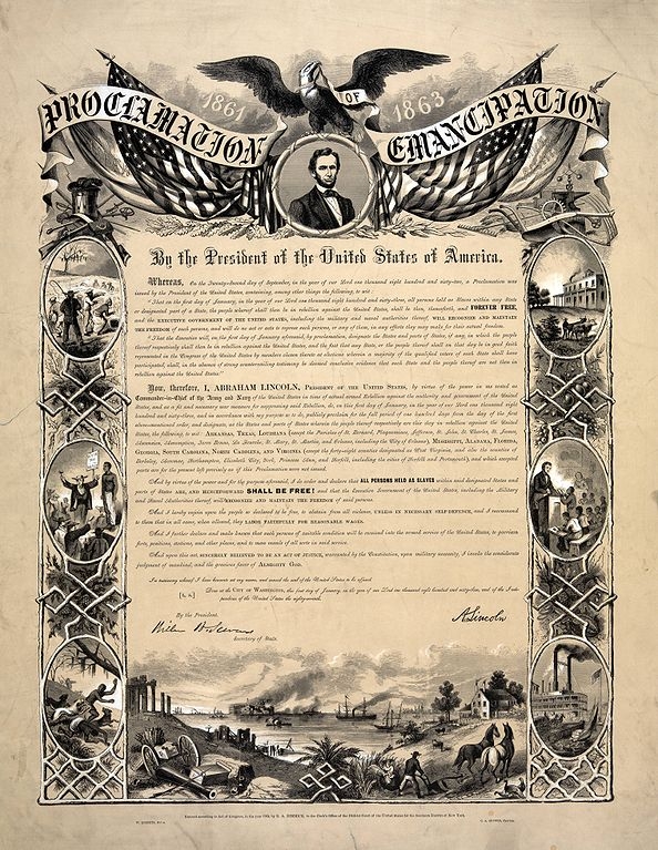 Educational resource image for the Emancipation Proclamation worksheet activities Emancipation Proclamation worksheet for fourth graders featuring historical overview and exercises