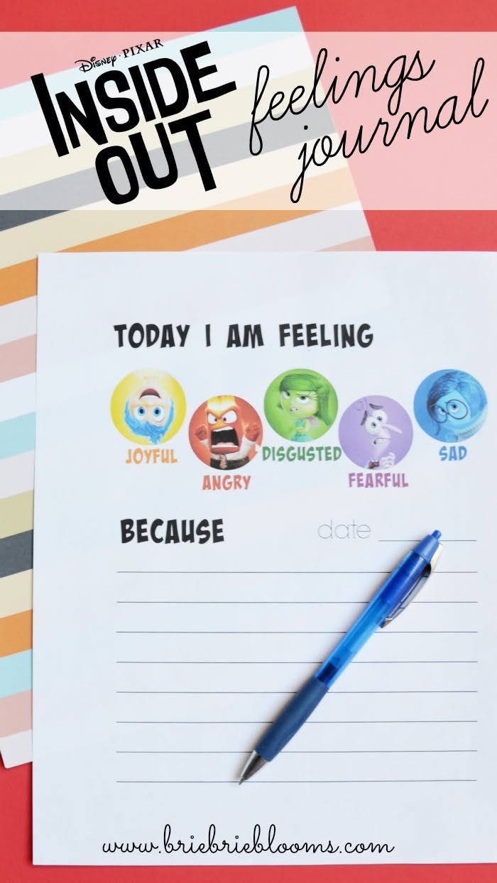 Cover page of an emotions journal worksheet for early childhood social emotional learning Emotions Journal worksheet for Pre-K students, featuring a cover design and drawing prompt