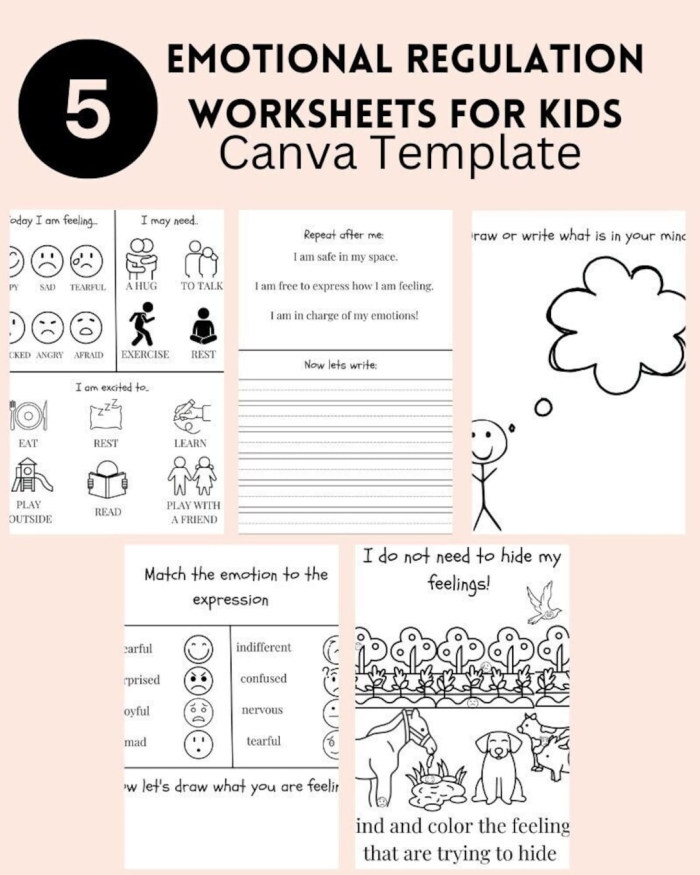 Second grade student coloring an emotions wheel worksheet to express their feelings