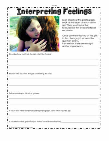 Understanding Others worksheet for young learners in kindergarten and first grade Worksheet designed to help kindergarteners understand others and their perspectives