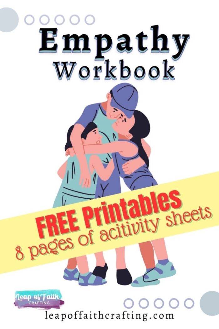 Empathy Scenarios worksheet featuring four fictional characters for second graders to analyze feelings