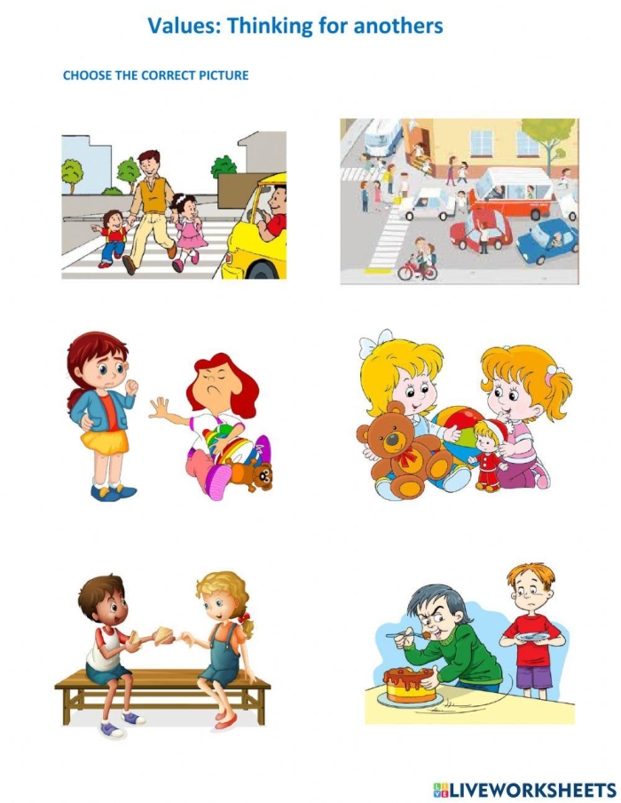 Understanding Others Perspective Building Worksheet for Kindergarteners 20 Kindergarten social emotional worksheet for developing empathy and understanding peer perspectives