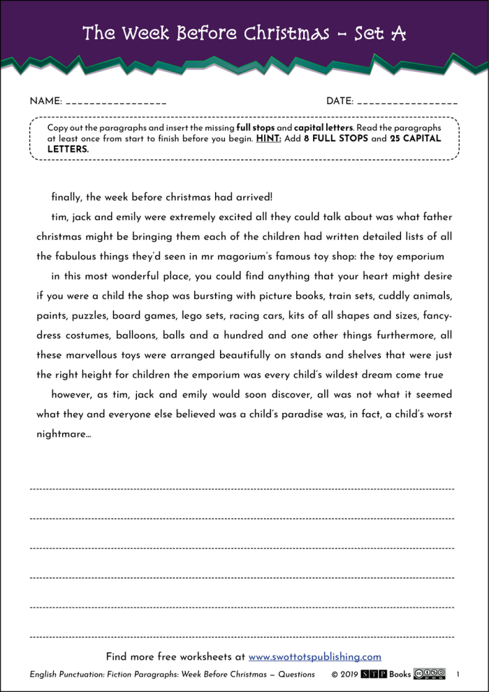 Engaging worksheet to practice end punctuation concepts in a fun way End punctuation worksheet for third graders focusing on grammar skills