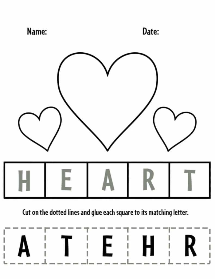 Life Science worksheet for Fourth Grade Diagram of the heart for fourth graders, illustrating its structure and function in the body. Engaging Your Heart worksheet for young biologists to explore the importance of their heart.