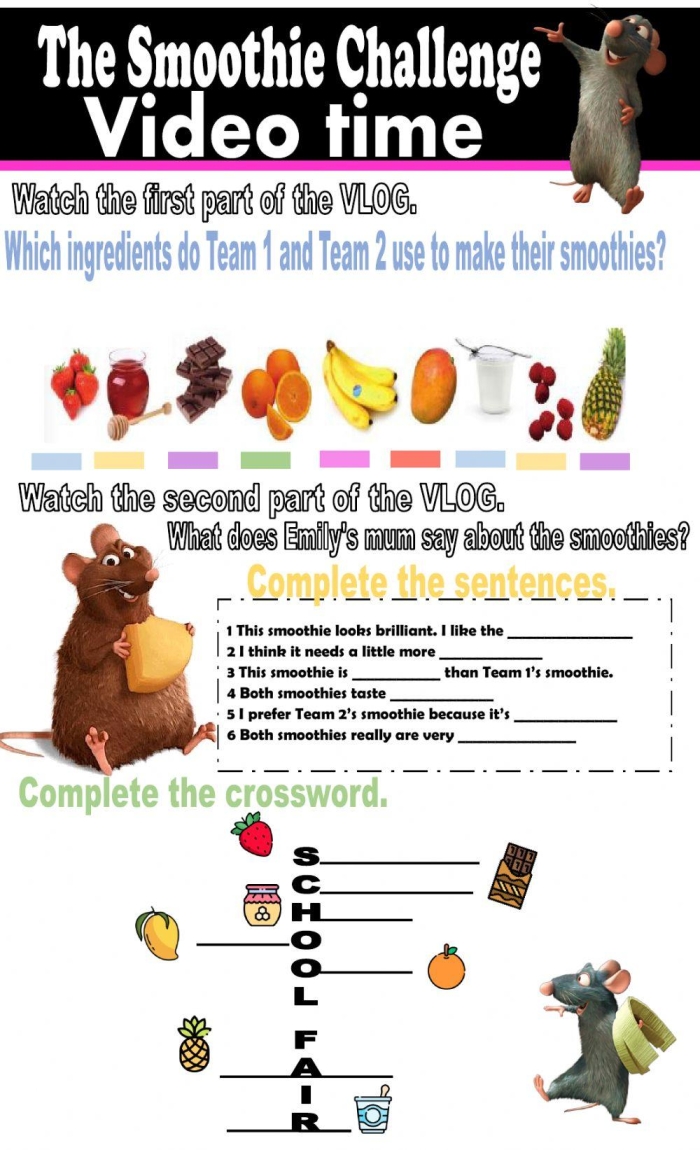 Equal Groups Smoothies Multiplication Practice Sheet 6 Third grade math worksheet featuring fruit groups for practicing repeated addition and multiplication