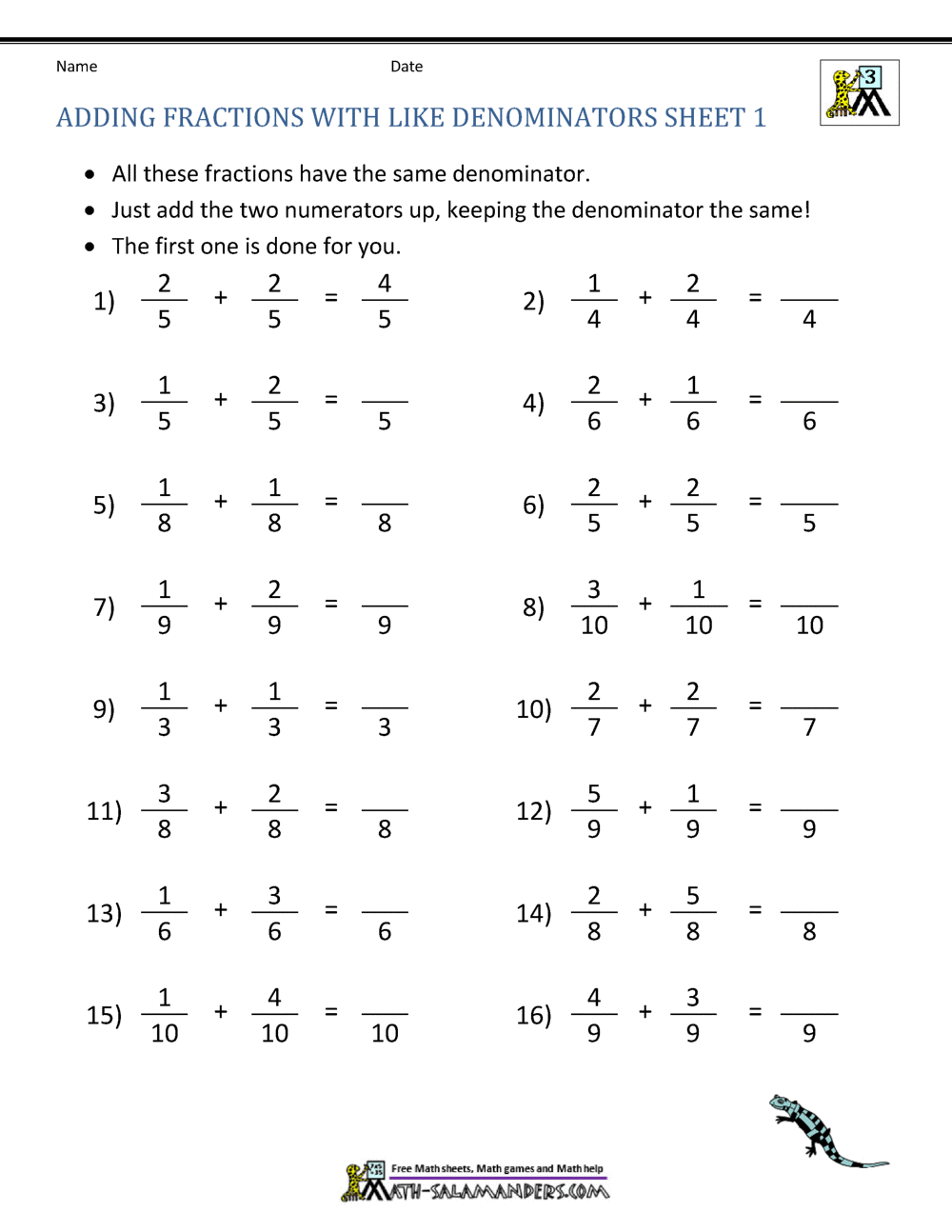 Equivalent Fractions Denominators of 10 and 100 Worksheet 15 Fourth grade worksheet featuring math problems for converting equivalent fractions with denominators of 10 and 100