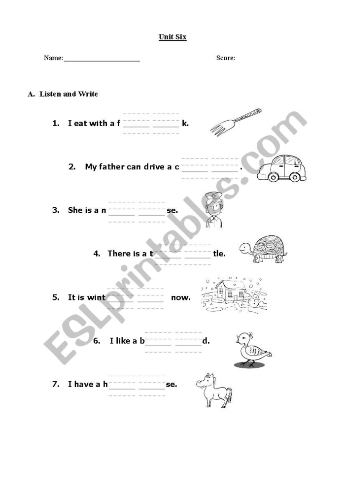 First grade phonics worksheet for reading practice with 12 sentences featuring er, ir, and ur words