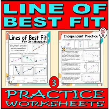 Eighth grade students sketching estimated lines of best fit through scatter plot data points to analyze relationships