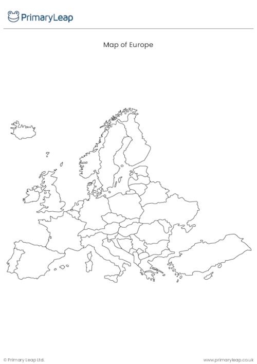 Explore Europe's iconic locations and learn about its diverse cultures and history Europe Map worksheet featuring major cities and fun facts for fourth graders