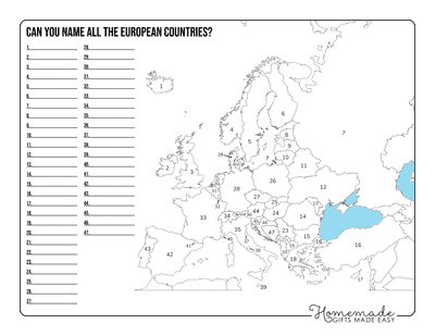 Interactive Europe Map Worksheet for Fourth Graders Detailed map of Europe highlighting major cities and landmarks for educational purposes