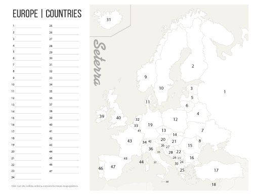 Explore popular European destinations with this engaging worksheet image Detailed illustration of a Europe map highlighting key cities for a worksheet