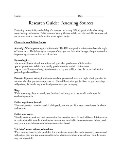 Evaluating Sources Checklist - Grade 6 History Worksheet 12 A sixth grade history worksheet showing a checklist for evaluating sources with criteria for relevance, accuracy, bias, and reliability