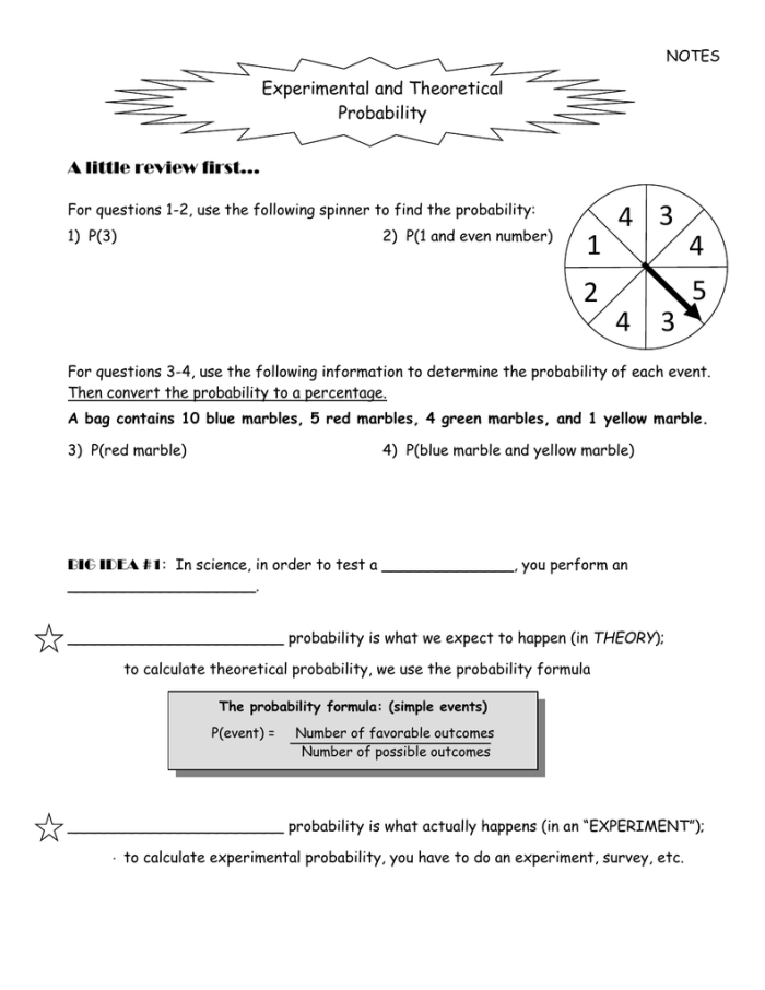 Seventh-grade students engaging with a worksheet on making predictions through experimental probability