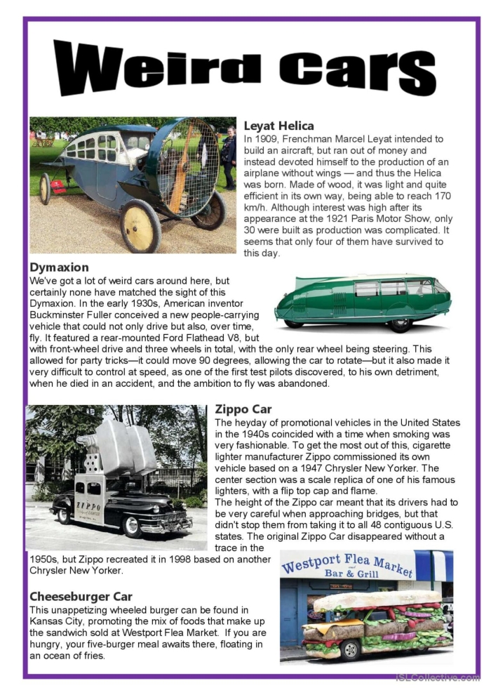 Worksheet on unusual types of lightning for reading comprehension practice