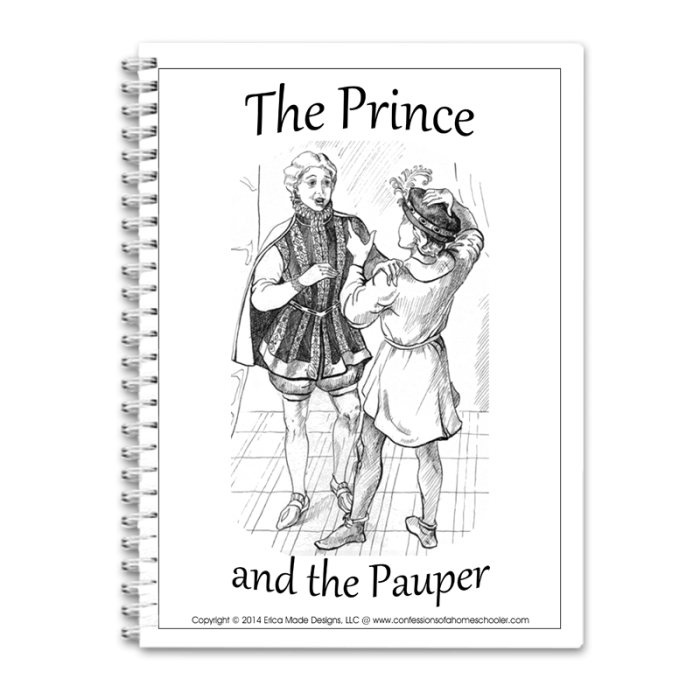 Worksheet featuring an excerpt from Mark Twain's The Prince and the Pauper for seventh-grade students.