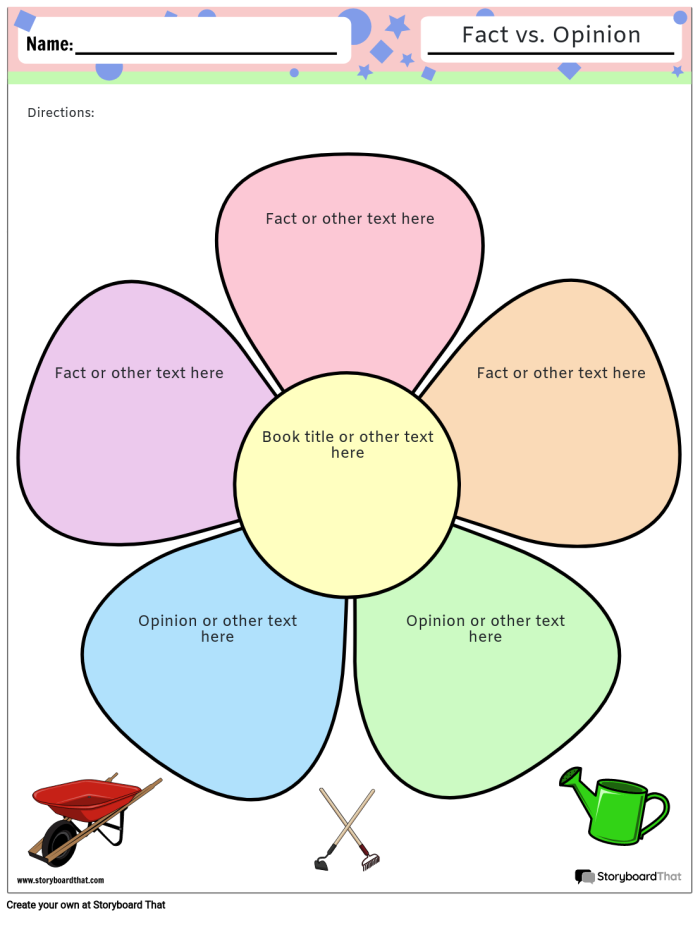 Fact and Opinion worksheet designed for third graders to help distinguish between facts and opinions