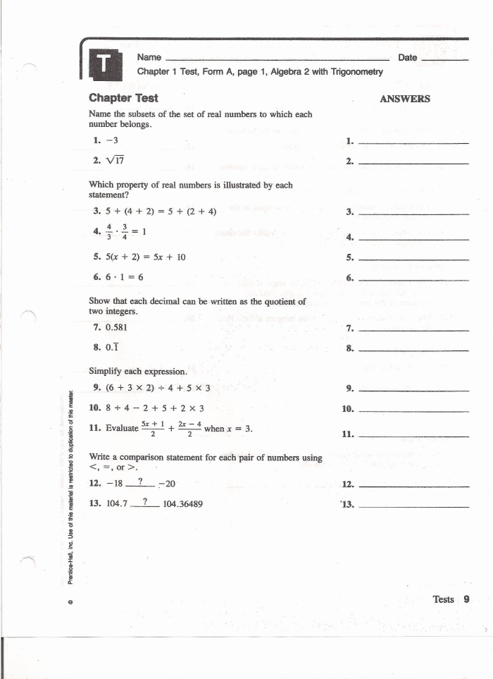 Seventh grade math worksheet featuring problems on factoring linear expressions