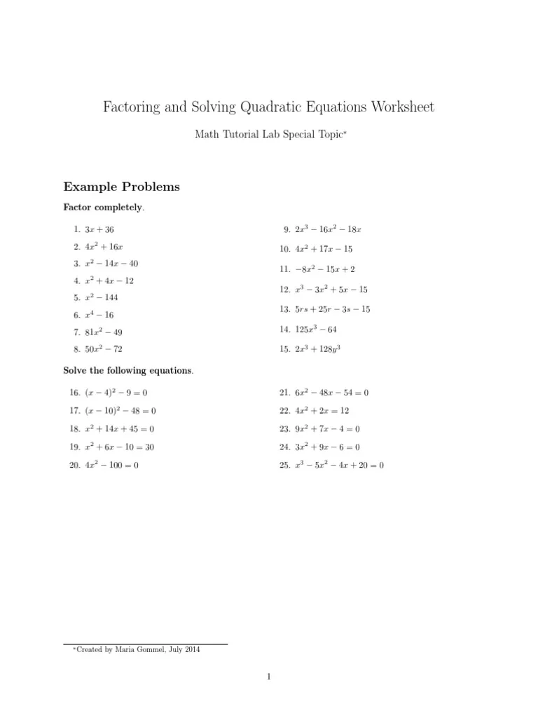 Seventh grade student working on a factoring linear expressions worksheet to practice algebra skills