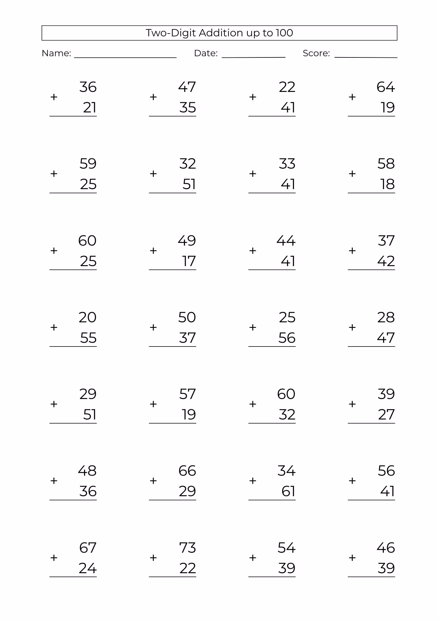 Engaging fairy addition practice sheet for young learners Fairy-themed worksheet for practicing double-digit addition in first grade