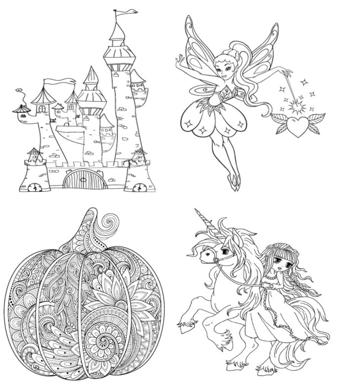 Grammar and Mechanics worksheet for First Grade Colorful Fairy Double-Digit Addition worksheet for first graders to enjoy math while coloring. Engaging fairy-themed practice sheet focusing on two-digit addition skills.