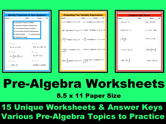 Fifth Grade Autumn Mixed Operations Pre-Algebra Equations Worksheet 4 Fall themed pre-algebra equations worksheet featuring pumpkins and autumn leaves for fifth graders