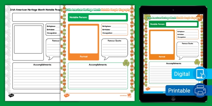 Engaging activity featuring notable Irish figures for fourth graders Famous Irish People word search worksheet for kids celebrating St. Patrick's Day