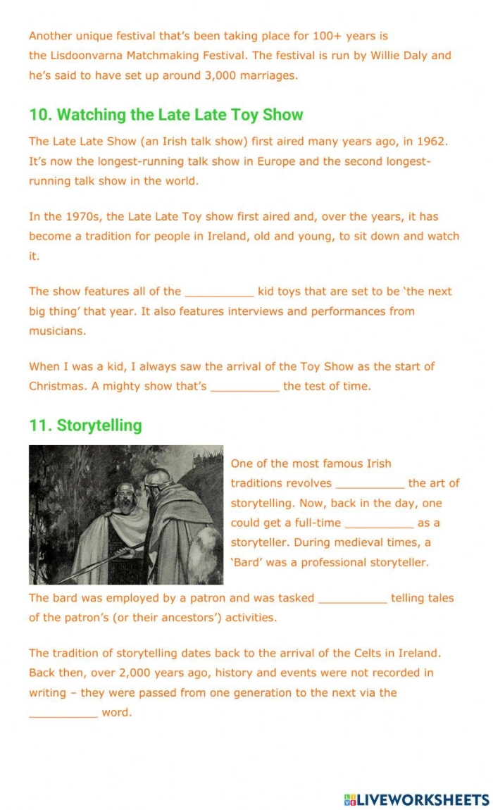 Famous Irish People worksheet for fourth graders exploring culture and history Word search worksheet featuring famous Irish people for kids celebrating St. Patrick's Day