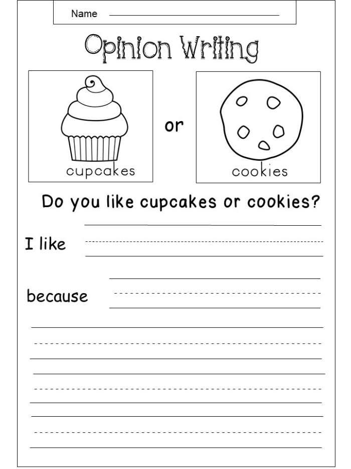 Favorite Subject Opinion Writing Worksheet for Addition in Second Grade Worksheet for second graders to express their favorite school subjects through opinion writing