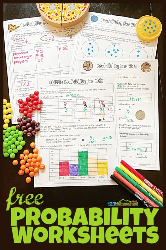 Engaging worksheet for seventh graders focused on probability concepts in a festival theme