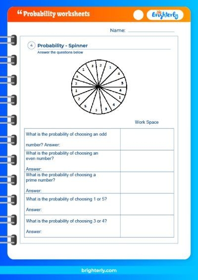 Students engaged in a probability performance task worksheet featuring various activities