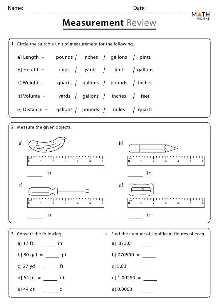Addition and Data Measurement Review Worksheet for 5th Grade Number 13 Fifth grade measurement and data review worksheet featuring addition practice problems