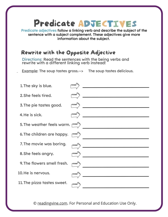 Adding Adjectives Worksheet Activity for Fifth Grade Number 24 Fifth grade student completing a worksheet on adding adjectives to a paragraph with a cowboy theme