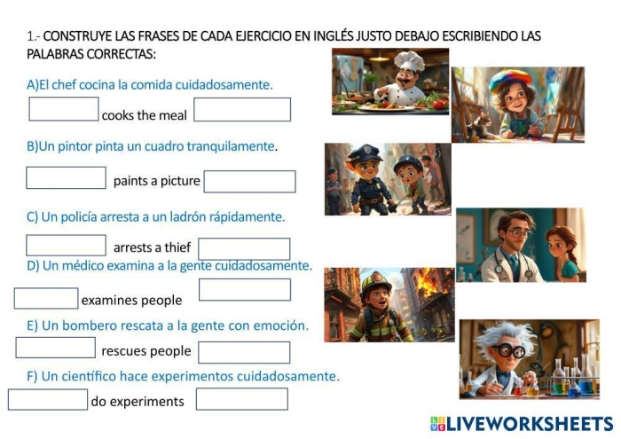 Worksheet for fifth graders focusing on identifying and using adverbs in sentences