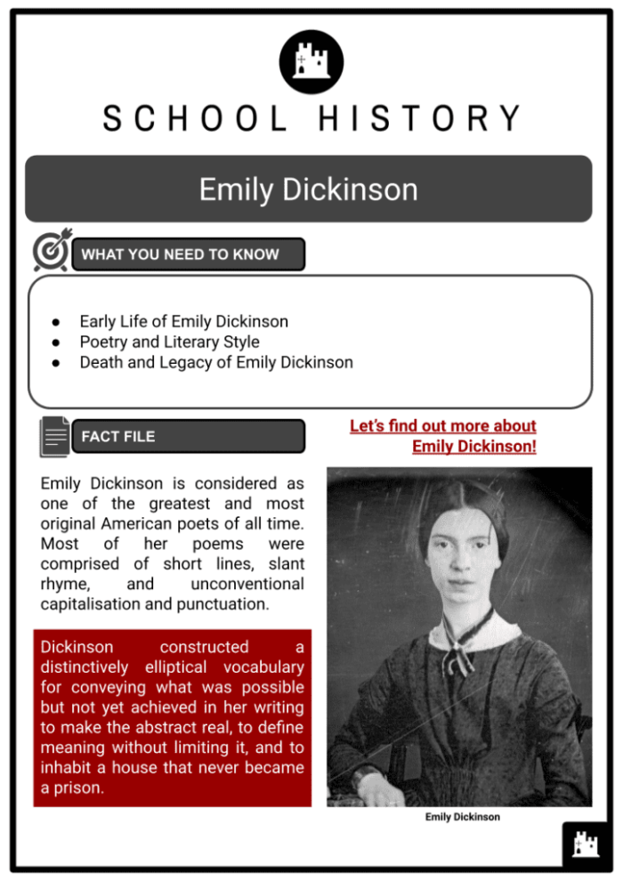 Fifth grade student worksheet for analyzing the Emily Dickinson poem Hope is the thing with feathers in Spanish