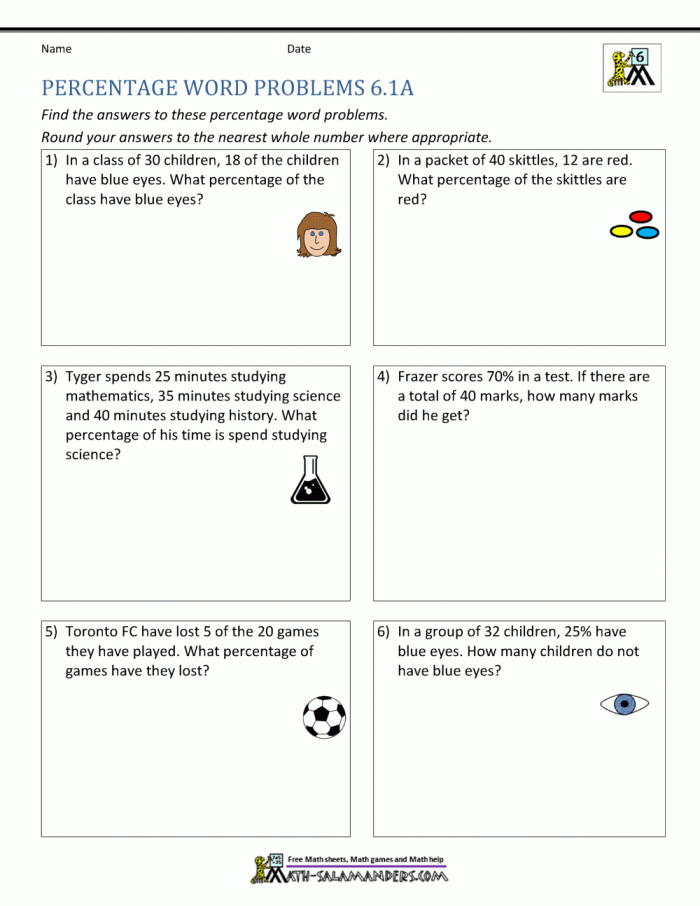 Engaging percentage word problems for fifth graders to enhance their math skills Fifth grade worksheet featuring percentage word problems related to money and consumer math