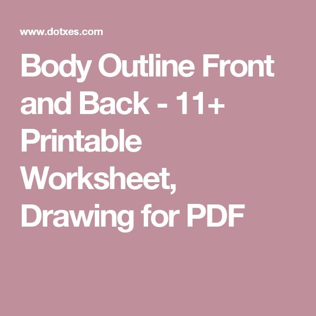Body Outline worksheet showing a fun and interactive project for fifth graders to explore human body systems