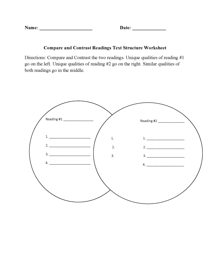 Worksheet image showcasing transition words to enhance comparison and contrast skills Transition Words for Comparing and Contrasting worksheet for fifth graders