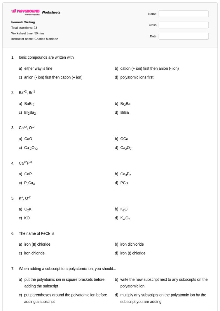 Formula worksheet for calculating length, width, and height of cubes Worksheet image illustrating cube measurements for fifth graders