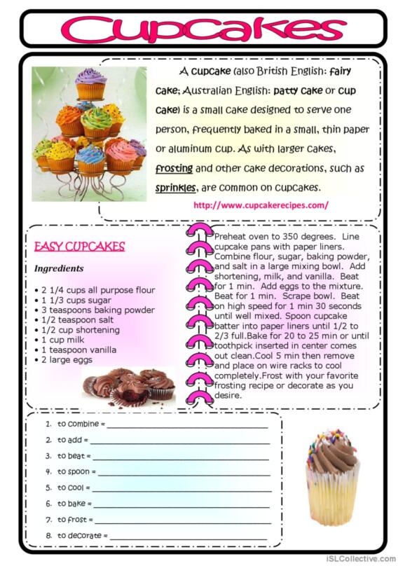 Fifth grade students solving two-step math word problems about cupcakes on a worksheet