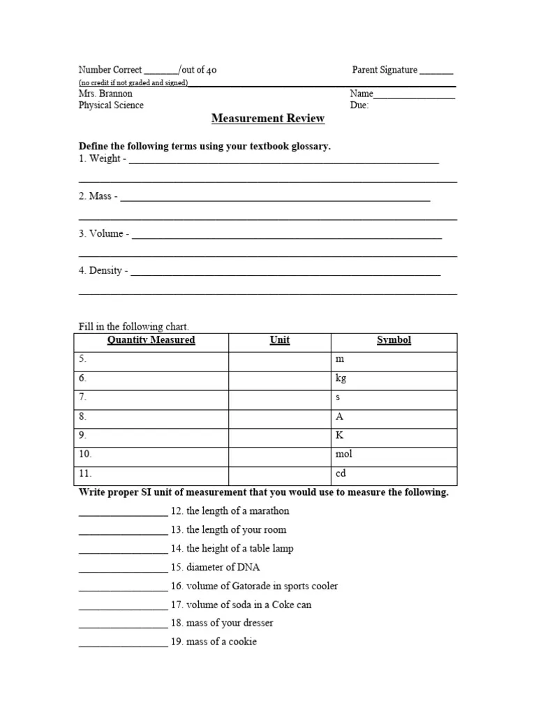 Measurement and Data Review Worksheet for Fifth Grade Addition Skills Fifth grade math worksheet focused on measuring data and addition problems
