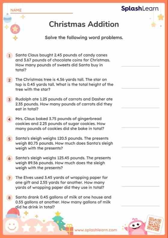 Geometry worksheet for Fifth Grade Practice Adding Decimals worksheet for fifth graders focusing on adding decimals to the hundredths place. Engaging geometry worksheet designed to enhance decimal addition skills.